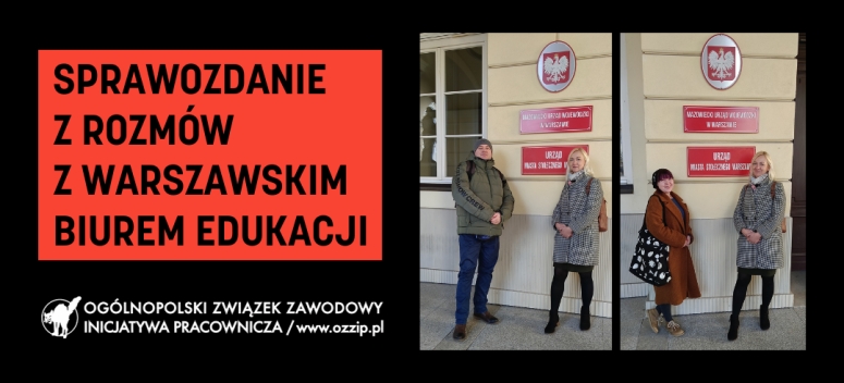 Władze Warszawy przeciwko podwyżkom dla personelu niepedagogicznego szk&oacute;ł!