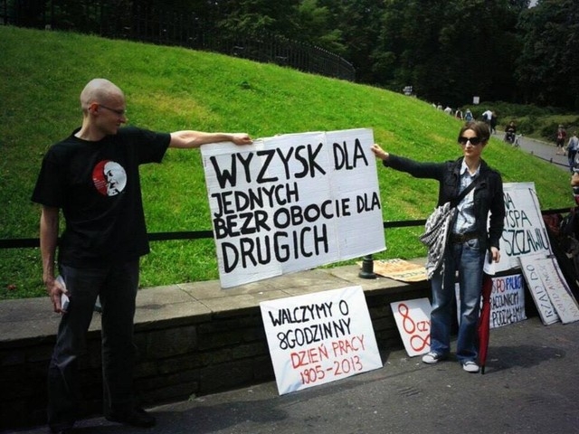 Demonstracja przeciwko zmianom w kodeksie pracy